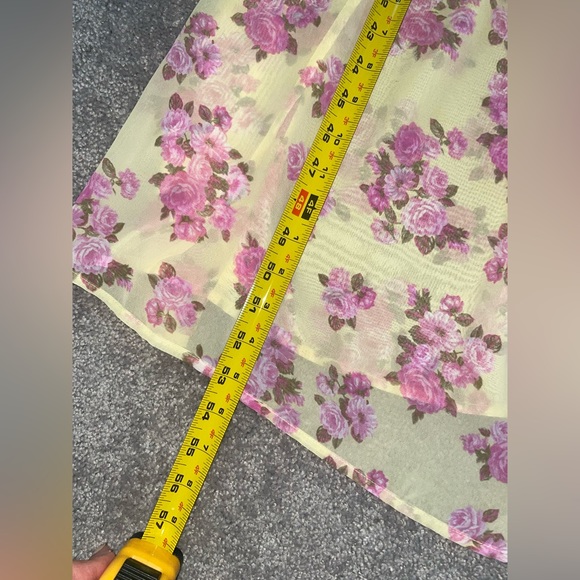 Dress yellow and pink floral maxi dress forever 21 PRICE DROP - Picture 10 of 12